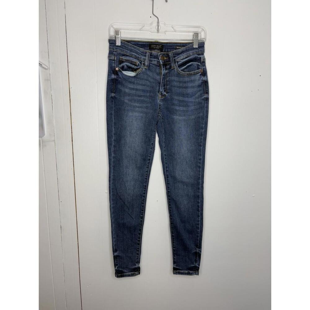 Judy Blue Jeans Womens 26 Skinny Fit Stretchy Mid Rise Modest Casual Office